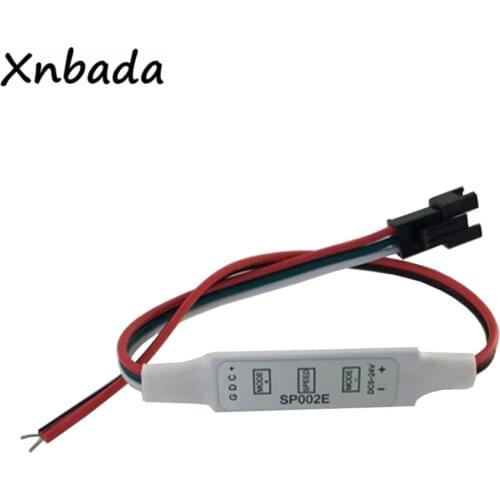 WS2811 WS2812B 16703 1903 RGB Led Strip 3keys Led Controller With 3Pin Snap-in JST Connector Control 2048Pixel DC5-24V