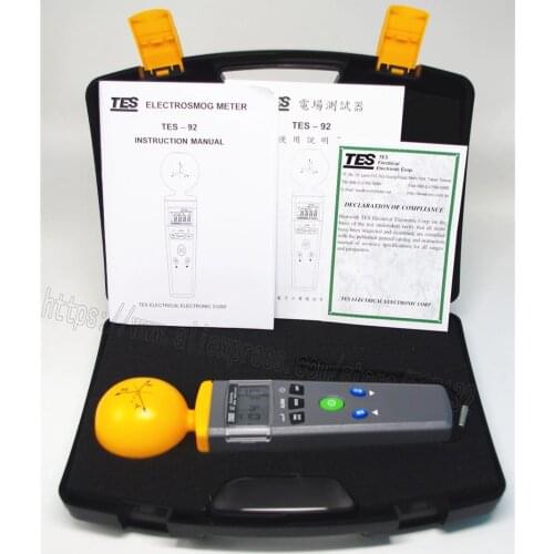 TES-92 EMF Meter Triaxial Data Logger The electromagnetic radiation detector TES92 Original