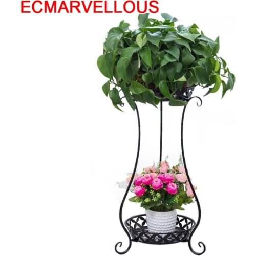 Per Fiori Decorer Outdoor Planten Rek Decorative Exterieur Balcony Decoration Metal Flower Shelf Balcon Stand Balkon Plant Rack