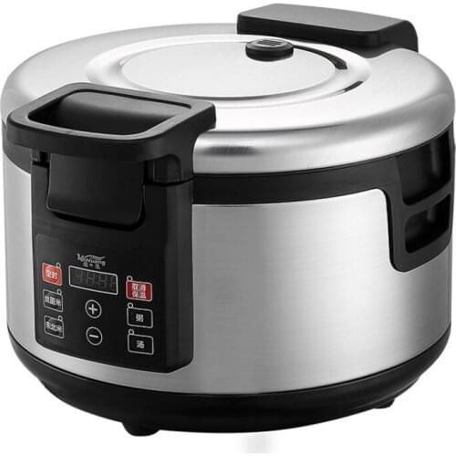 110v Smart Rice Cooker Commercial Large Rice Cooker 16-19L Canteen Kitchen Appliance Rice Cooker Food Warmer Container