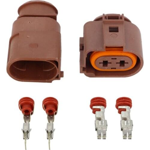 Male + female) FOR Volkswagen Passat fan connector 1J0 973 752A Auto Parts terminals DJ70228A-6.3-11/21