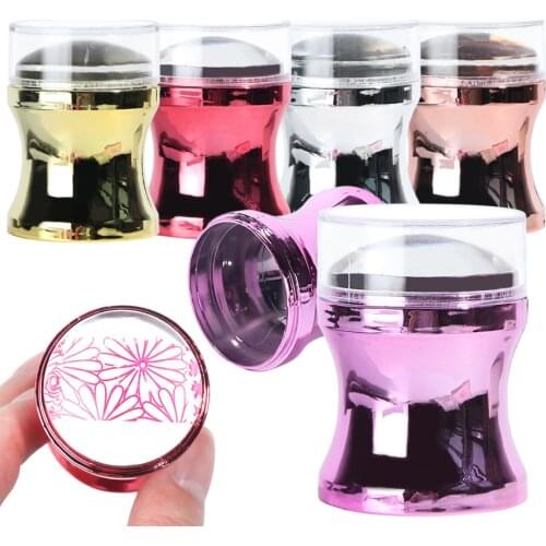 3pcs Clear Silicone Nail Stamper Scraper Set Jelly Nail Art Stamp Polish Print Transfer For Stamping Plate Template Tools TR1033