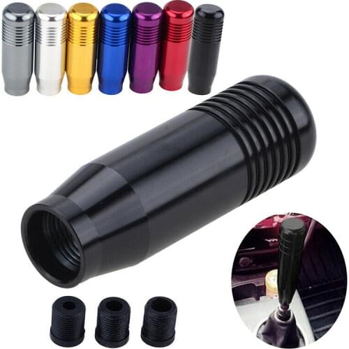 Car Aluminum Gears Manual Gear Shift Knob Stick Manual Transmission Gearstick Lever Shifter Knob Decoration Shift Knob Adapters