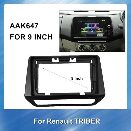 Car stereo receiver fascia frame Dash Panel For-RENAULT TRIBER 2019 Car Audio Radio GPS Navigation Special Dash Trim Kit Panel