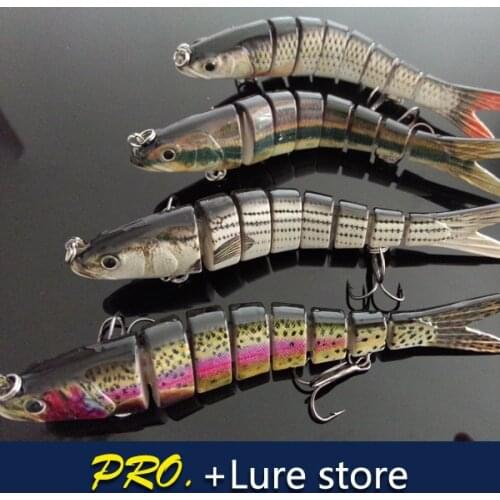 Free shipping 4pcs 142mm 30g 8 jointed Super craft fishing lures saltwater lures salmon trolling lure baits swinger lipless lure