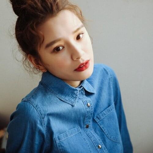 Blouse Women Shirt Denim Womens Long-Sleeved Spring Autumn Korean Style Denim Shirt Blusas Mujer De Moda