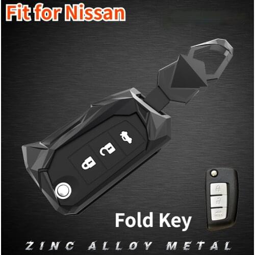Zinc Alloy +silica gel Car Key Case Cover for Nissan X-Trail T32 Rogue Juke F15 Qashqai J11 Murano MAXIMA ALTIMA Accessories