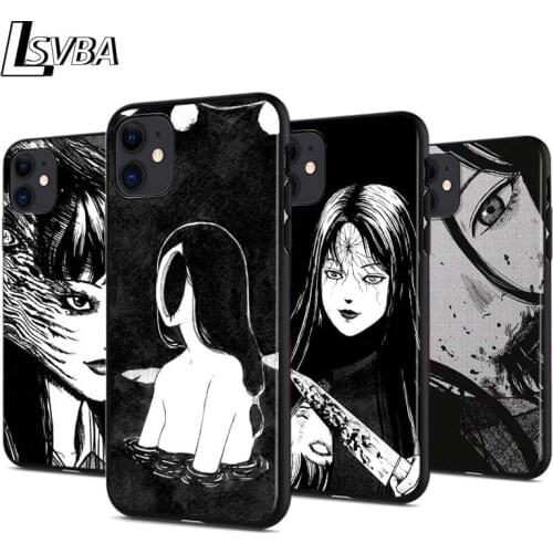 Anime Horror Comics For Apple iPhone 12 Pro Max Mini 11 Pro XS Max X XR 6S 6 7 8 Plus 5S Bright Black Phone Case