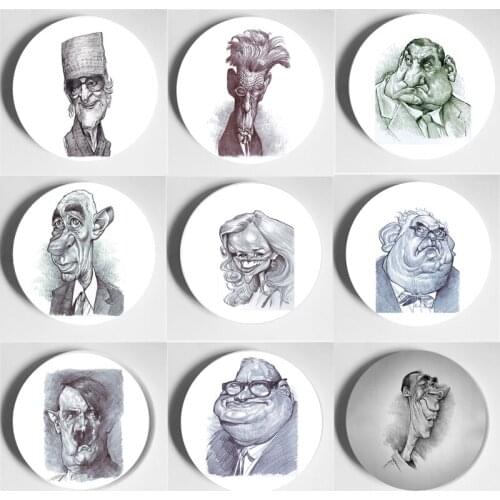 Jan Op De Beeck Painting Decorative Plate High Quality Beauty Wall Plate Home Living Room Bar Art Plate Ceramic Handcrafts