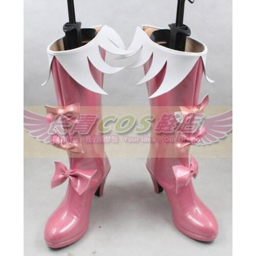 Kill La Kill Cosplay Nui Harime Pink Party Girls Long Cosplay Shoes Boots C006