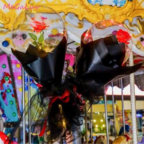Rose BoBo Balloon Birthday Wedding Party Decoration Bouquet Baptism Childrens Toy Balloon To Send Girl Confession Props