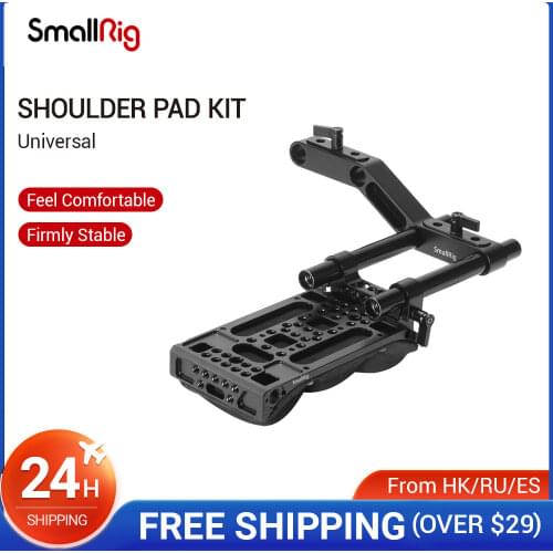 SmallRig Shoulder Pad with Aluminum Alloy Rods/Cool Raiser for Video Camera Dslr Camcorders Shoulder Rig System - 2166