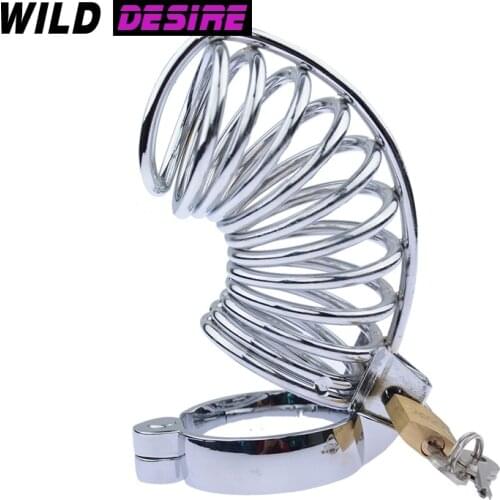 New Arrival Metal Big Chastity Cage CB6000 Urethral Goods For Adults 18 Penis Ring Sex Toys Cage Men Erotic And Sexual Toys Shop