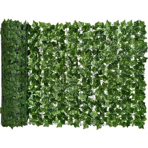 New Artificial Sweet Potato Leaf Privacy Fence Artificial Hedge Fence Decoration, Suitable for Outdoor Decoration, Garden