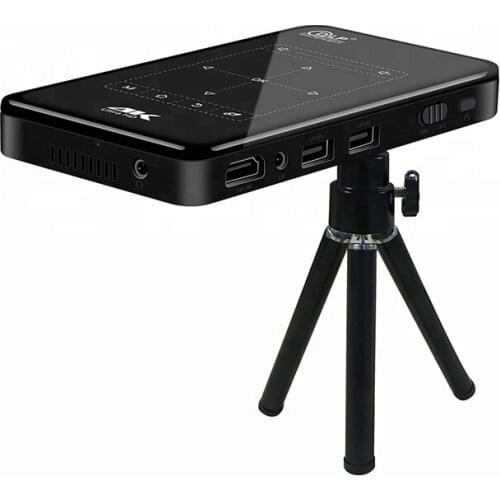 Portable DLP Projector 4K Android 6.0 Touch Pico Projector with 2G RAM + 16G ROM