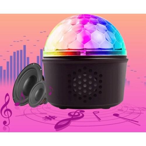 Bluetooth Star Projection Light Crystal Rotating Light LED Stage Light KTV Bar Light Colorful Night Light with RGB Beads