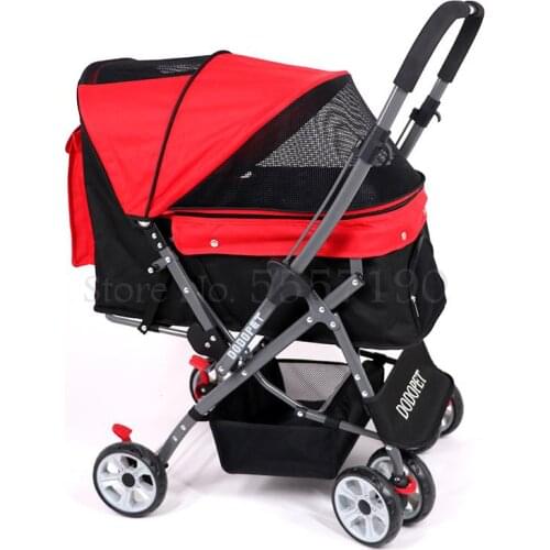 Shockproof Reversing Pet Trolley One-click Folding Easy Speed Installation