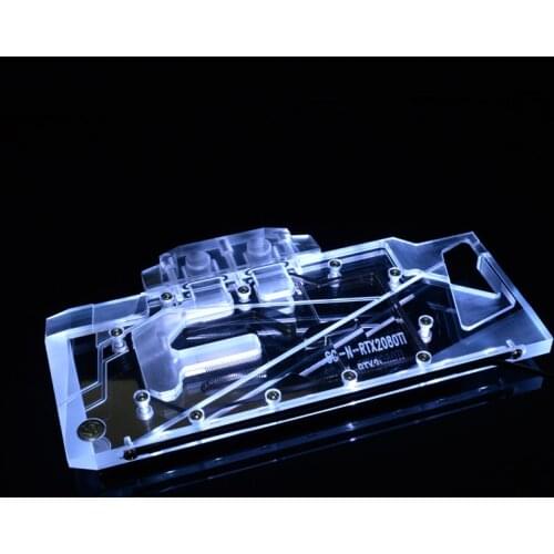 RTX2080TI, Full Cover Graphics Card Water Cooling Block, Exclusive Backplane For Nvida Founder Edition RTX2080/2080Ti