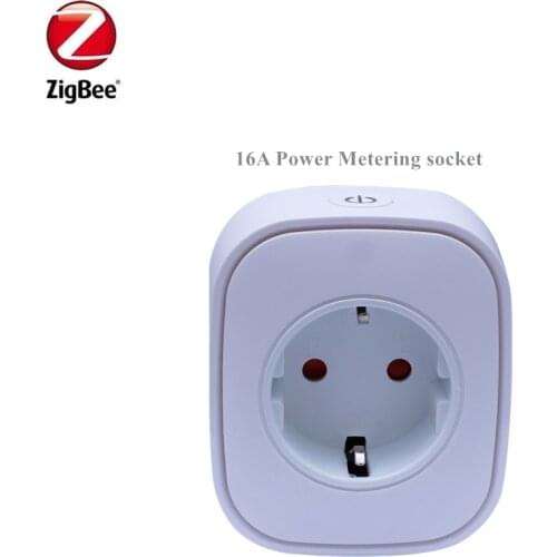 Zigbee Smart Power metering Socket turn on off home appliances Compatible with SmartThing ziptao Gateway