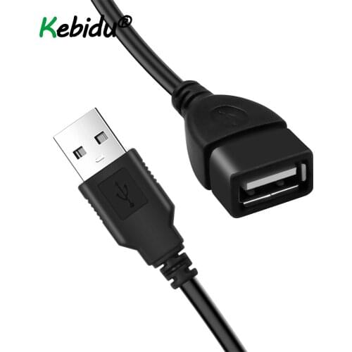 USB 2.0 Male To Female USB Cable 3m Extender Cord Wire Super Speed Data Sync Extension Cable Black For PC Laptop Keyboard