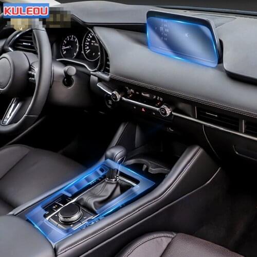 For Mazda 3Axela 2014-2020Car Interior Center console Transparent TPU Protective film Anti-scratch Repair film Accessories Refit