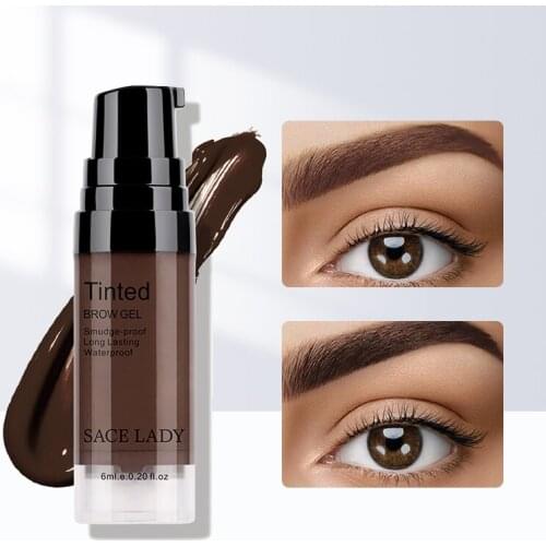 SACE LADY Waterproof Eyebrow Gel Makeup Eye Brow Wax Lasting 48 Hours Tint Cream Make Up Smooth Paint Pomade Cosmetic Wholesale