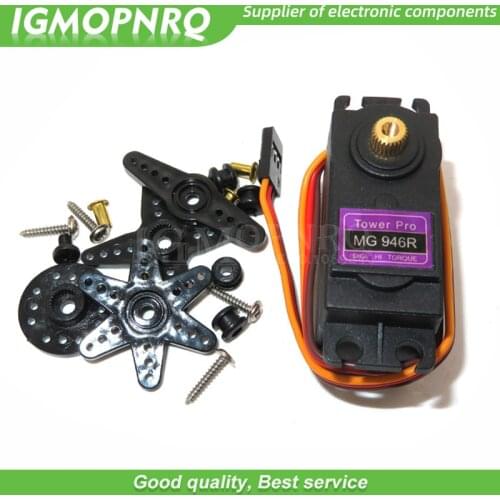 1PCS MG946R upgrade RC Metal Gear Torque Servo For Boat CAR 13KG Torque Metal Servo MG946 Upgraded MG945 fast