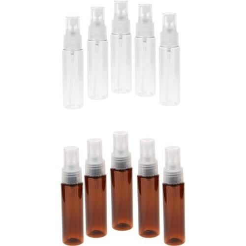 10pcs Portable Empty Plastic Perfume Atomizer Spray Bottle Mini Small 30ML