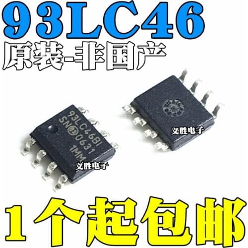 10 pçs/lote 93LC46B-I/SN 93LC46BT-I/SN 93LC46BI SOP8