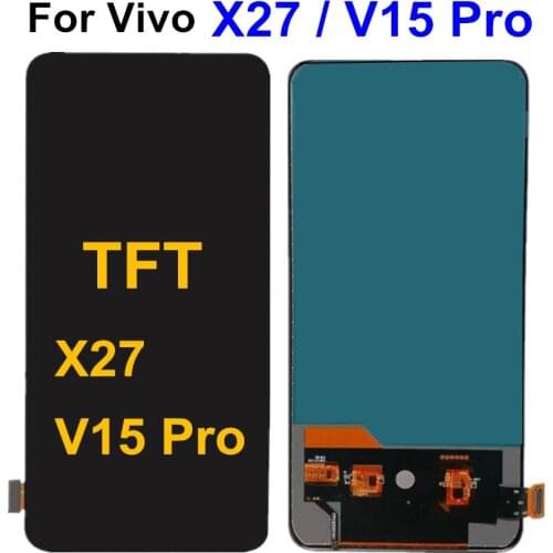 6.39'' TFT for Vivo X27 LCD Display Screen Touch Panel Digitizer Assembly Replacement Parts for Vivo V15 Pro 1818 LCD