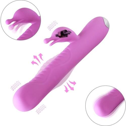 8 Frequency Thickening Soft Dildo Vibrator Clitoral Massager G-spot Vagina Stimulator Female Masturbation Device Adult Products