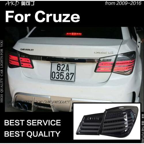 AKD Car Styling for Chevrolet Cruze Tail Lights 2009-2016 Cruze Sedan LED Tail Lamp DRL Signal Brake Reverse auto Accessories
