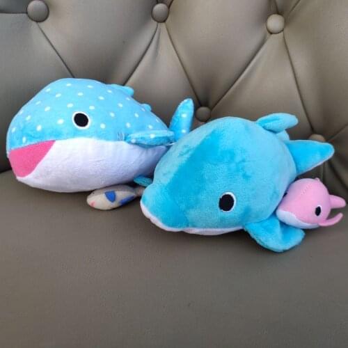 Shark fish japan okinawa churaumi ocean aquarium whale baby kids toys plush toys stuffed animals 16CM it can run