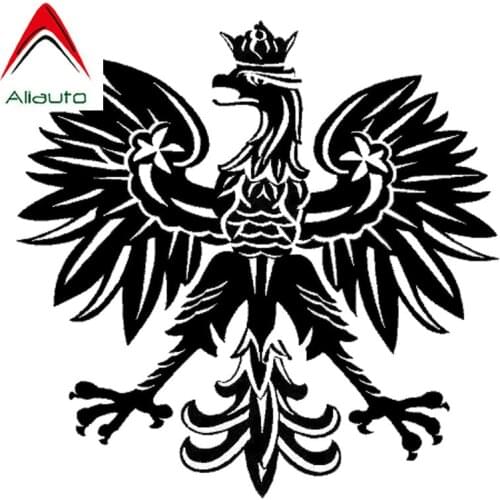 Aliauto Fashion Car Sticker Polish Eagle Poland Symbol Auto Styling PVC Decal Waterproof for Motorcycle Kia Rio Audi,15cm*15cm