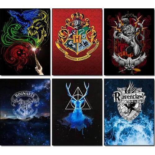 5D Diy Diamond Painting Movie Harry Book Deer Cross Stitch Diamond Embroidery Full Round Mosaic Home Decor Gift For Children