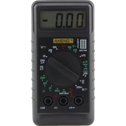 ANENG Mini Digital Multimeter with Buzzer Overload Protection Pocket Voltage Ampere Ohm Meter