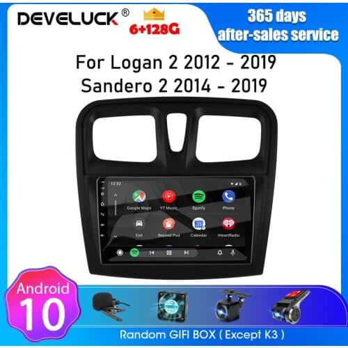 Android Car Radio Multimedia Video Player for Renault Logan 2 Sandero 2 2012-2019 2Din Navigation Stereo DVD speaker accessories