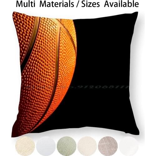 Basketball Leather Planet Pillow Case Throw Pillow Cover Cotton Linen Flax Planet Basket Sport Sporting Play Off Alphaville