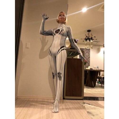 Black Widow Cosplay Costume Woman Girls White Jamie Black Widow Catsuit Halloween Zentai Suit Adults Kids Bodysuit