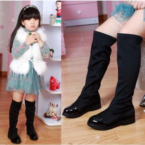 Fur Kids Snow Boots Winter Female Fashion Boots Girls Princess Knee-length Martin Boots Child Casual Sport Shoes Hot Sneakers