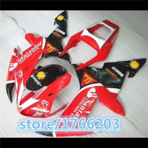 For 02-03 YZF R1 02 03 YZF 1000 Red black YZF-R1 YZF-1000 YZFR1 YZF1000 2002 2003 red black Fairing Body BBF