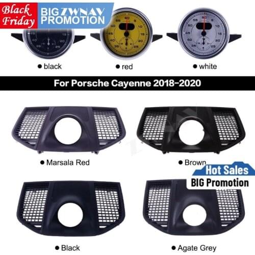 For Porsche Macan 2014 2015 2016 2017 2018 2019 2020 Interior Dashboard Center Compass Time Electronic Meter Clock Accessional