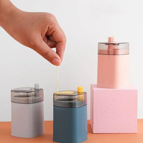 Home Creative Automatically Pops Up Toothpick Box Household Table Toothpick Organizer Container Kitchen Toothpicks Dispenser