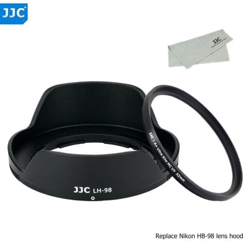 HB-98 Reversible Lens Hood Shade with 52mm UV Filter for Nikon NIKKOR Z 24-50mm f/4-6.3 Lens on Nikon Z5 Z6 Z7 Z6II Z7II Camera