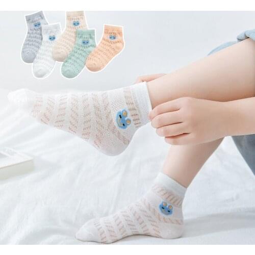 Cotton girls socks summer spring and autumn thin section breathable children princess baby cotton socks mesh student girl socks