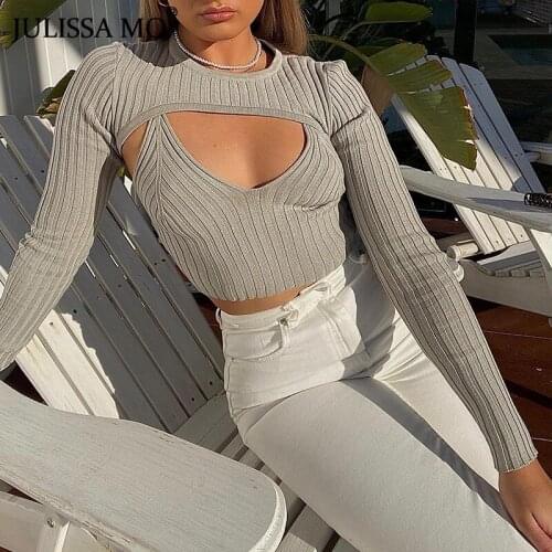 Женские футболки с длинным рукавом JULISSA MO China At AliExpress