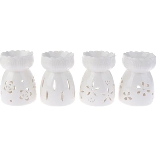 Ceramic Candle Holder Oil Incense Burner Essential Aromatherapy Oil Burner Lamps Porcelain Home Living Room