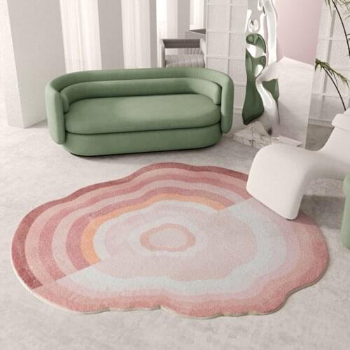 Nordic Ins Pink Cloud Shape Carpet Girl Room Decor Cute Bedroom Kid Room Rug Baby Crawling Play Mat Soft Carpet Living Room