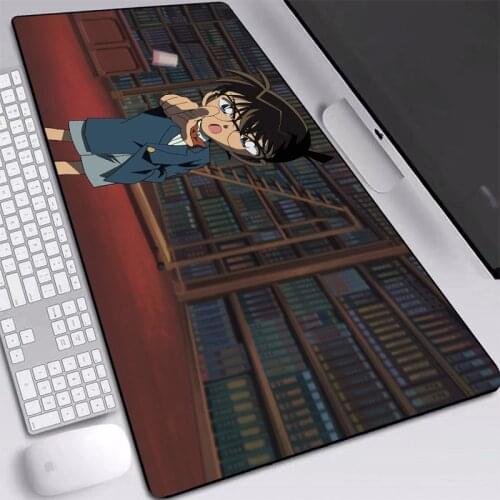Hot Popular Detective Anime Conan Mice Mat Large Mouse Pad 600*300/700*300/800*300mm Eco-friendly Material Mat Free Shipping
