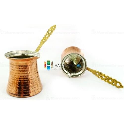 Copper Coffee Pot Medium Size Our Product Copper İmal. Made of brass with Handle Approx. Adjust the personality coffee cezvesidir